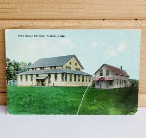 Vintage RPPC Postcard Pine Grove Pavilion Connecticut 1912 3.5 x 5.5