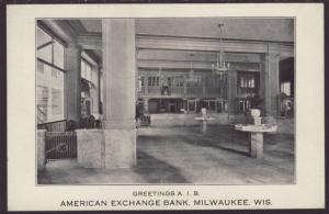 American Exchange Bank,Milwaukee,WI Postcard