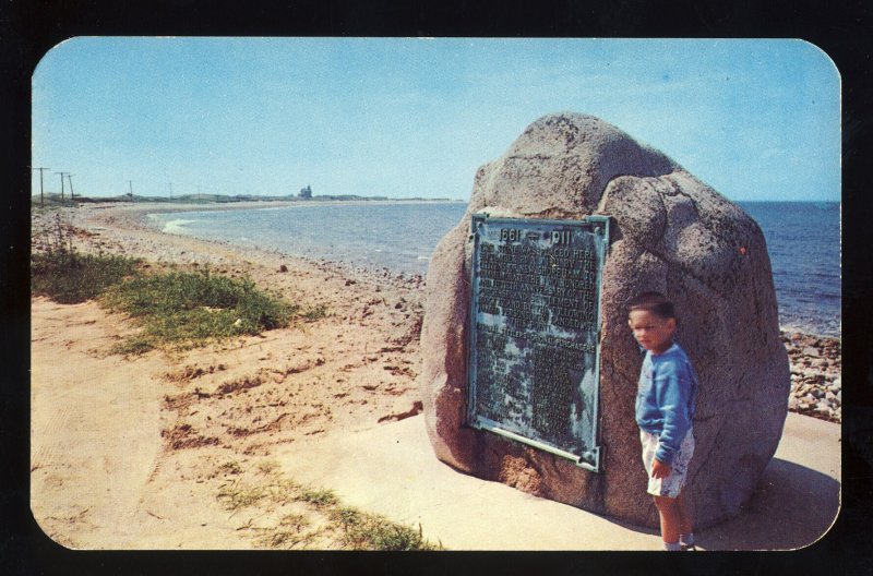 Block Island, Rhode Island/RI Postcard, Founders Landing, Near Sandy Point Light