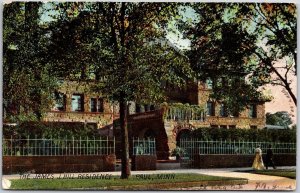 1907 James J. Hill Residence St. Paul Minnesota Front Building Posted Postcard