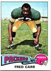 1975 Topps Football Card Fred Carr Green Bay Packers