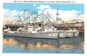 US Navy Submrine Chasers US Navy Yard Portsmouth, Virginia, USA Unused 