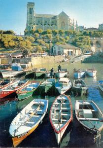 BF14131 le port des pecheurs ship  biarritz  France front/back image