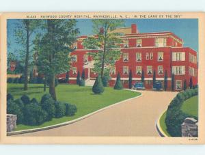 Linen HOSPITAL SCENE Waynesville - Near Lake Junaluska North Carolina NC W2766