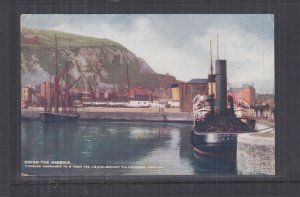 DOVER, THE HARBOUR, KENT, THROUGH CARRIAGES LSNW RAILWAY, 1908 ppc., used.