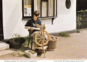Spinner Spinning Wheel Crafts Shop Barkway Embroidery Hertfordshire Postcard
