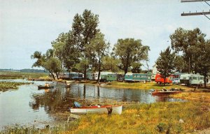 Angola Indiana Lake James Trailer Park at Bledsoe's Beach vintage pc ZE686259