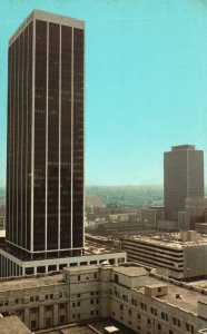 Vintage Postcard Indiana National Bank Indianapolis Tallest Building City County