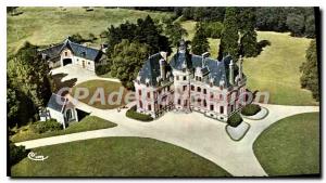 Modern Postcard Vibraye Sarthe aerial view Chateau