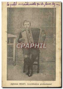 Old Postcard Alphonse Braet Accordeoniste professional Accordion