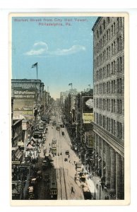 PA - Philadelphia. Market Street from City Hall Tower