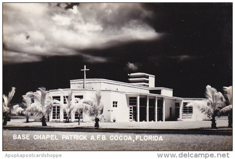 Florida Cocoa Base Chapel Patrick Air Force Base Real Photo