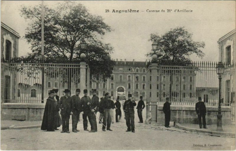 CPA Angouleme- Caserne du 21e d'Artillerie FRANCE (1073519)