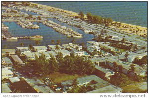 Aerial View Bahia Mar Yacht Basin Ft Lauderdale Florida 1966