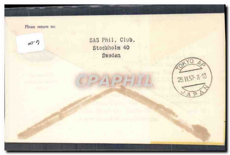 Letter SAS Sweden Stockholm Tokyo February 24, 1957