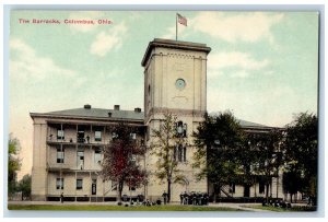 Columbus Ohio OH Postcard The Barracks Soldiers c1910's Unposted Antique