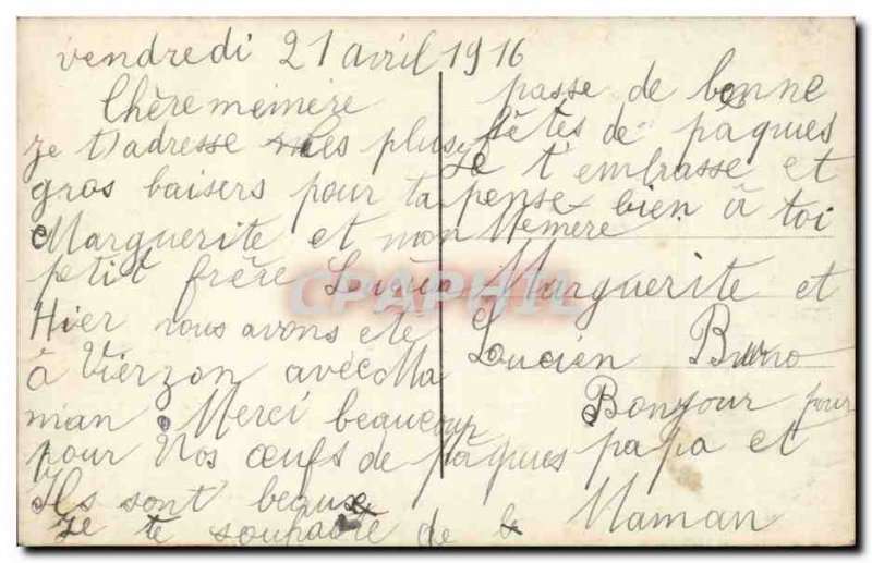 Old Postcard Fancy Easter Eggs Easter