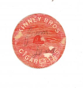 1880s Die-Cut Kinney Bros. Cigarettes Tobacco Card #1 Fab! F137