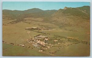 Postcard NM Cimarron Philmont Boy Scout Ranch Explorer Base Airview BSA O02