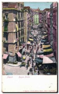 Postcard Old Napoli Basso Porto