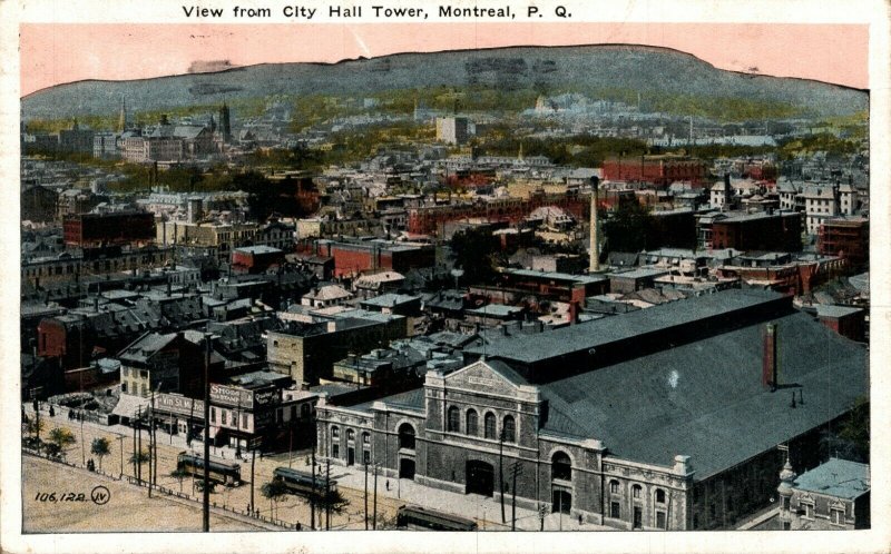 Canada View from City Hall Tower Montreal Vintage Postcard 08.52