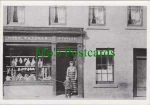 Northumberland Postcard - Gateshead - H.Taylor,A Pork Butcher's Shop Ref.RR14854