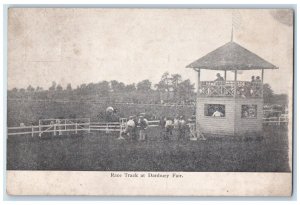 c1910 Race Track Danbury Fair Event Horse Racing Exterior Connecticut Postcard