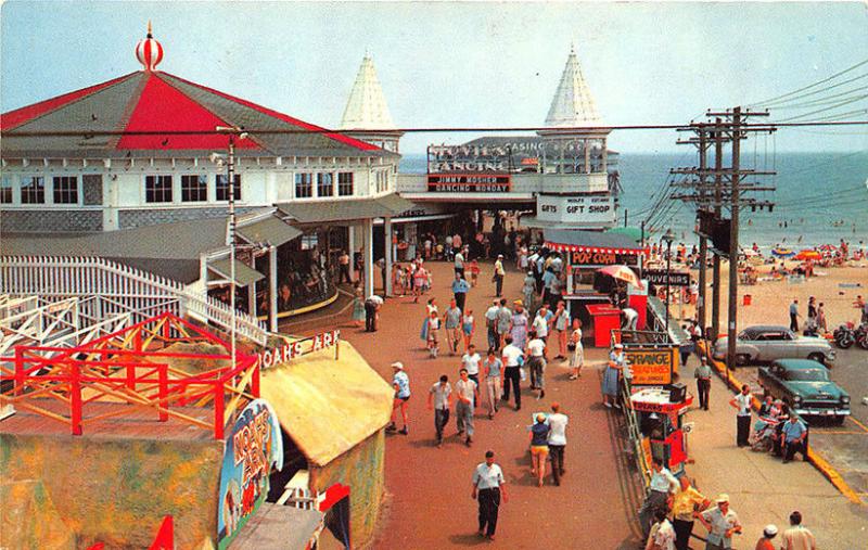 Old Orchard Beach ME Noah's Ark Carousel Pier Postcard