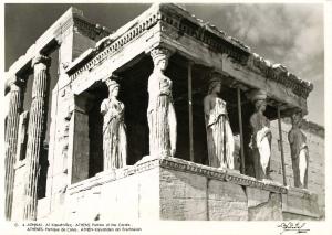 Greece - Athens, Portico of the Corahs *RPPC