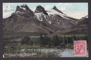 Postcard, CANADA, Banff, The Three Sisters