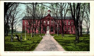 Vtg 1902 William and Mary College Williamsburg Virginia VA Unused Postcard