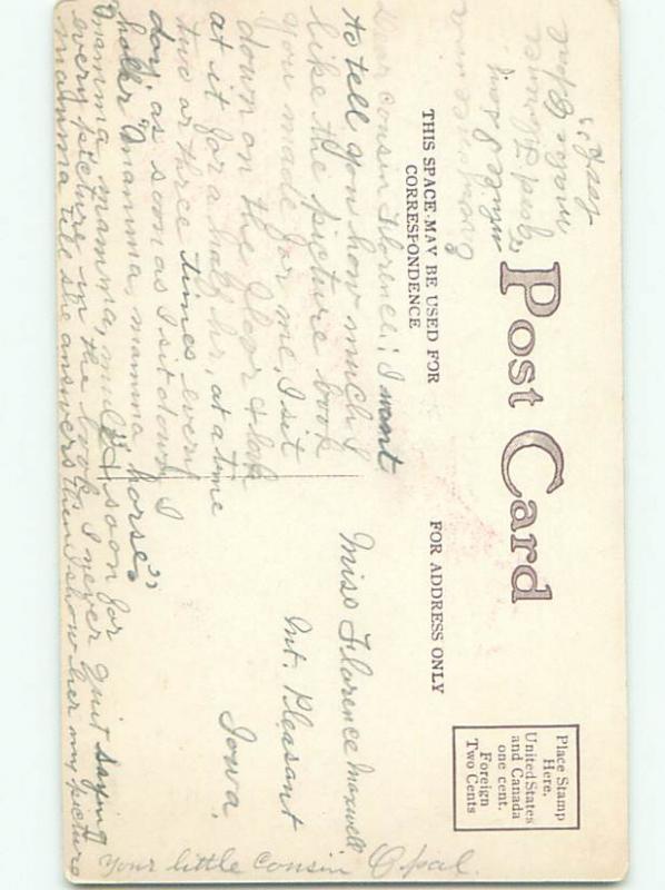 Divided-Back PRETTY WOMAN Risque Interest Postcard AA7949