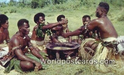 Yanqona Ceremony, Krolevu Beach Hotel Fiji, Fijian Postal Used Unknown 