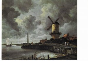 The Mill Near Wijk bij Duurstede by Jacob Isaacksz  4 by 6