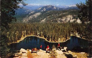 JENNY ELLIS LAKE Kings Canyon Sequoia Nat'l Park CA Jennie 1955 Fresno Postcard