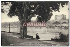 Old Postcard Saumur Le Coteau Vue Prize Du Chestnut