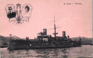 Postcard Italian Royal Navy Varese Cruiser