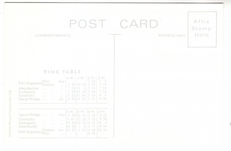 Caledonian Canal, Train Invergarry & Fort Augustus Railway Train
