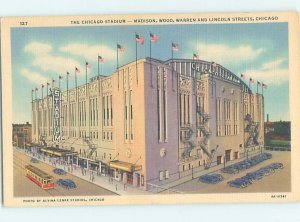 Pre-Chrome STADIUM SCENE Chicago Illinois IL AG4488@