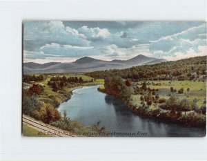 Postcard White Mts. New Hampshire Mts. Garfield & Lafayette & Ammonoosuc River