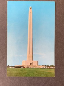 San Jacinto Monument TX Chrome Postcard H1173085633