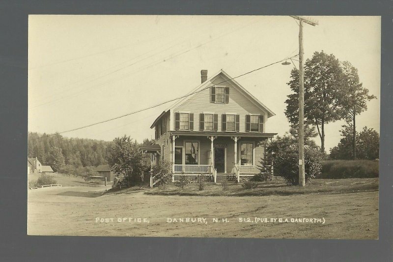 Danbury NEW HAMPSHIRE RP c1910 GENERAL STORE Post Office nr Concord Tilton