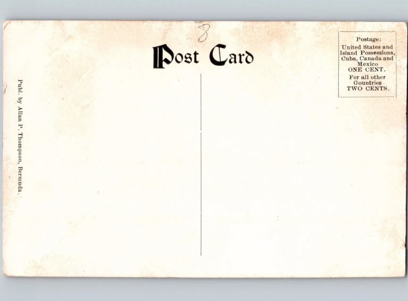 c1910 Hamilton Hotel Bermuda Multiview Interior Allan P. Thompson Postcard