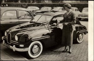 Rotterdam HKH Prinses Irene with New Car 1957 Real Photo RPPC Vintage Postcard