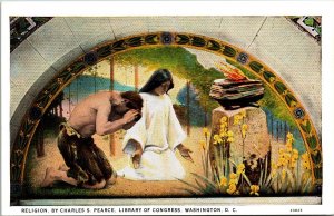 Religion Charles Peace Library Congress Washington Dc Stone Altar Ct Postcard 