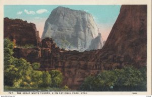 ZION National Park , Utah , 1910s ; The Great White Throne