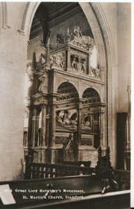 Lincolnshire Postcard - Stamford, St Martin's Church - Real Photograph - TZ6280