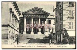 Old Postcard Poitiers Courthouse