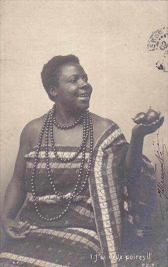 Africa Woman In Native Costume 1903