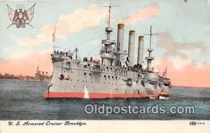 US Armored Cruiser Brooklyn Writing on back 